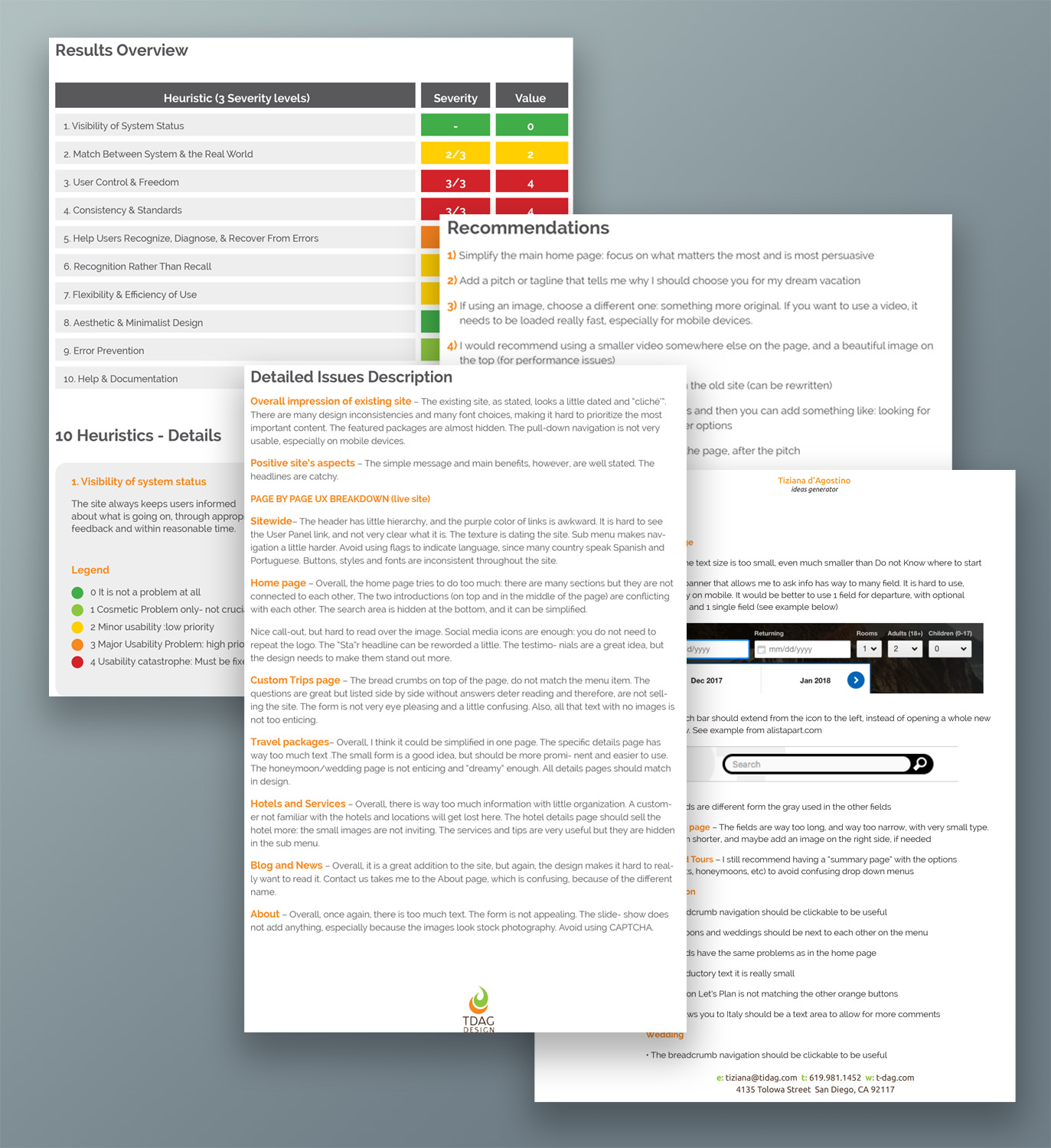 step 1:UX Audit Image